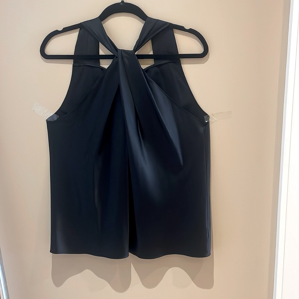 Silk Theory sleeveless twist halter top.  Size Large (8-12). Like-New condition